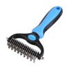 UPSCOOL Dematting Comb with 2 Sided Undercoat Rake for Cats