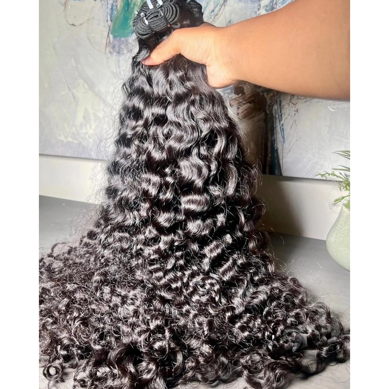 Raw Cambodian Human Hair Bundles 100% Unprocessed 10-30 Inch Straight/Deep
