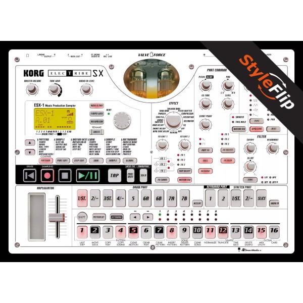 StyleFlip Skins Korg Electribe SX ESX-1 Skin | Color White