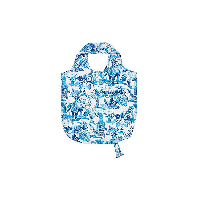 Ulster Weavers Roll-up Bags India Blue, Polyester, Multicolor, One Size