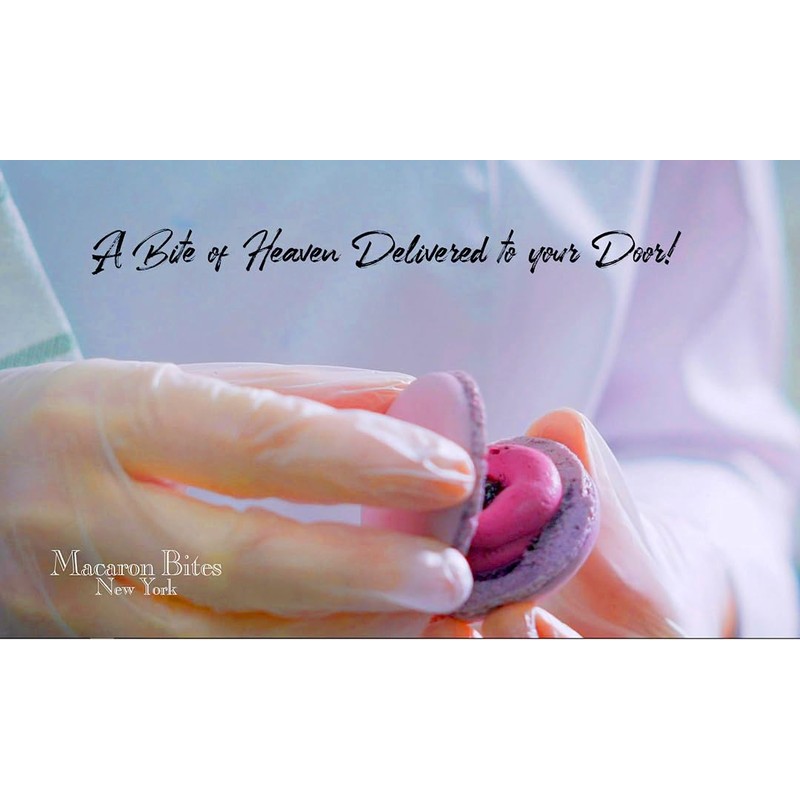 Red Velvet and Vanilla Macaron Cookie Gift Box, 24 Count