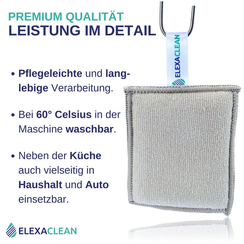 ELEXACLEAN Washing Up Sponge Scouring Sponges (Set of 6, 12