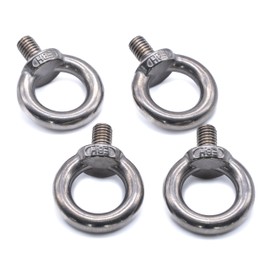 4pcs of M6 Eye bolt stainless steel 316 A4 marine grade male thread (M6)