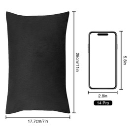 Winmany Small Pillow, 11 x 7 Inch, Mini Pillow with Removable Plush Pillow Case, Rectangle Pillow, Wrist, Knee, Neck, Lumbar, Travel, Small Pillow for Adult