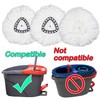 6 Pack Mop Head Replacement Compatible for vileda Triangle Swivel