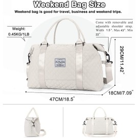 Cabin Bags Travel Bag for Ryanair Airlines Gym Bag for Women and Men Carry On Holdall Lightweight Luggage Overnight Weekend Bag underseat Luggage with Wet Pocket(Beige)