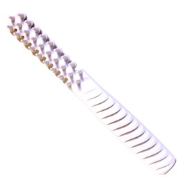 Hair Brush Comb Hybrid For Women Men Girls Boys Thick Curly Fine Short Long Hair Beards Toddler Kids Dog Grooming Tool Blow Drying Wet Dry 3/4 Inch Professional Use Detangler (White)