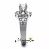 Marimor Jewelry Womens AAA Cubic Zirconia Silver Stainless Steel Engagement