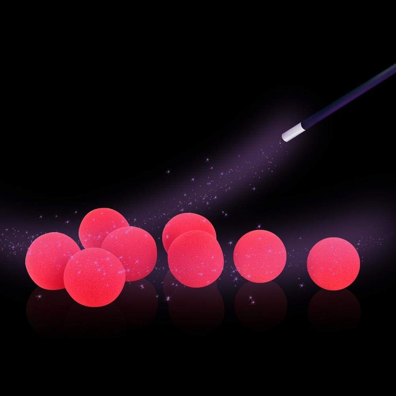 10Pcs Red Magic Sponge Softball Close-Up Magic Street Classic Comedy