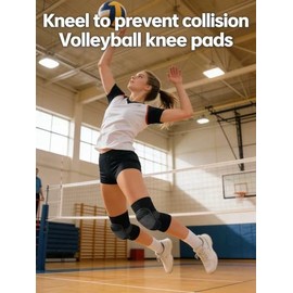 Women Men Knee Pads Volleyball 30mm Thick Sponge Collision Knee Protector for Yoga Sports Running Dancing Basketball