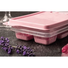 SALLYS Ice Cube Tray - Holds up to 12 Cubes (Pastel Pink)