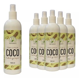 Productos Mart Mexico Tónico Facial Hidratante De Coco (500ml) 6 Pack