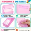 Clabby 1 Pcs 2 in 1 Plastic Crayon Box with