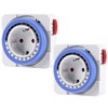 Adiwo Mechanical Timer, Pack of 2 Analogue Timer for Indoor