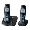 Panasonic 2 Teléfonos Inalámbricos KX-TG4112MEB DECT con Pantalla LCD de
