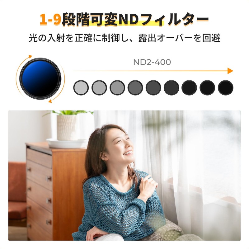 K&F Concept 62mm ND2-400 & CPL & 1/4 Black Mist