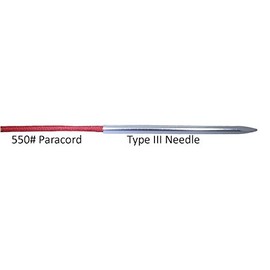 of 3 1/2 Silver 550 Paracord Fid, Lacing, Stitching Needles by Jig Pro Shop