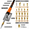 Pyrography Soldering Iron Set, 76-Piece Burning Tool with Adjustable Temperature