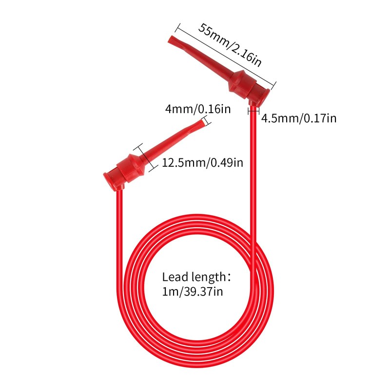 Dual End Mini Grabber Test Hook Clips Leads IC Test