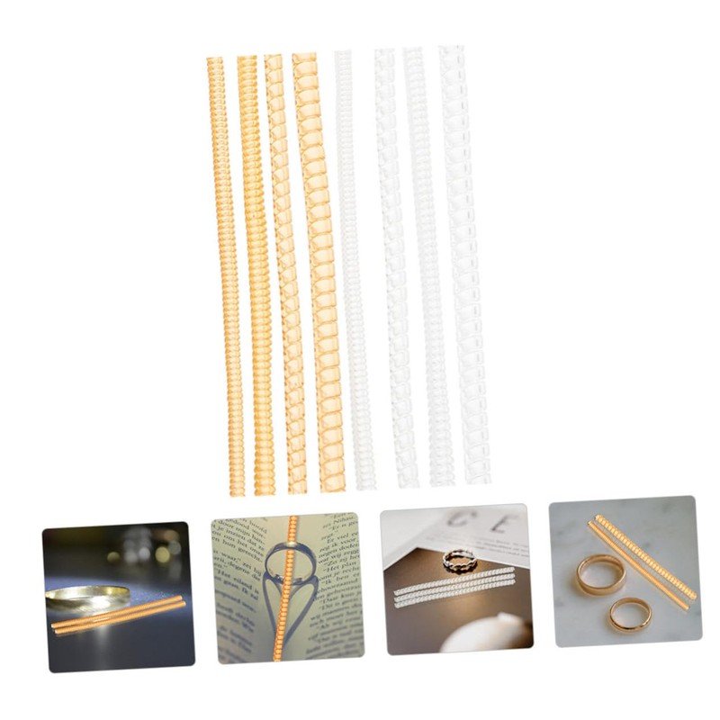 Operitacx 8pcs Practical Jewelry Tightener Ring Size Adjuster Ring Guard