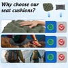 Wsetyy Portable Inflatable Seat Cushion with storage bag, Air Travel