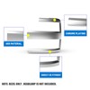 AUTOWIKI Headlamp Chrome Trim Bezel for 2015 2016 2017 2018