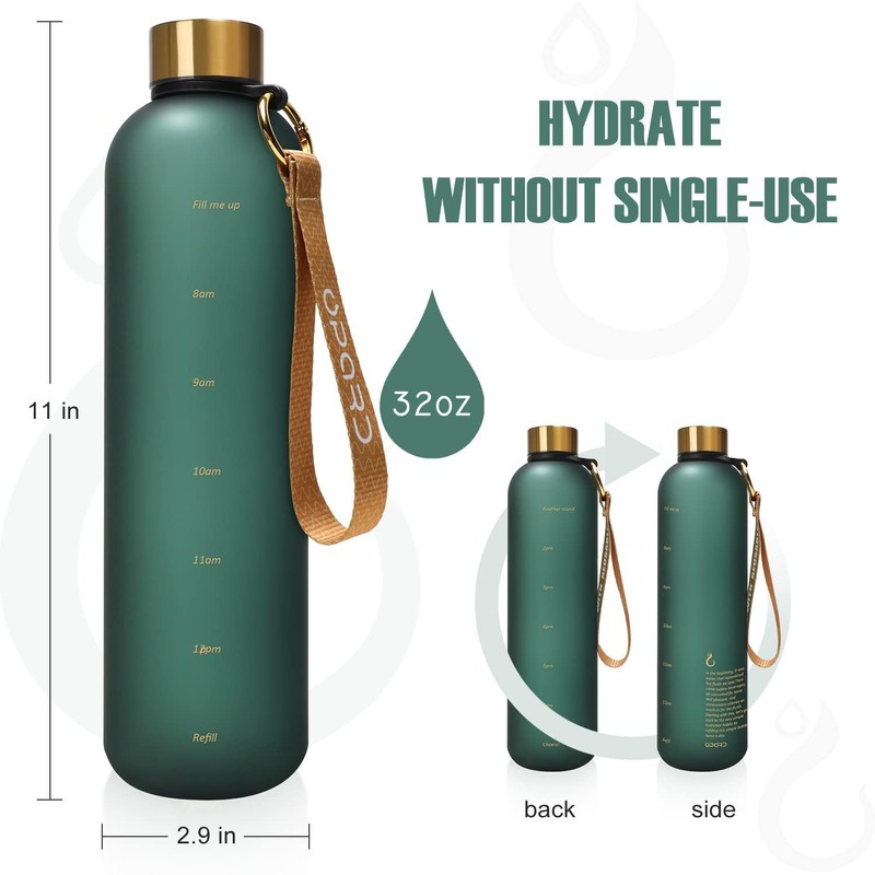 Opard Water Bottle, 1 Litre, Leak-proof Water Bottle, BPA-Free Sports