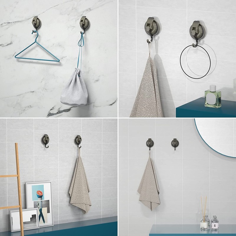 Strong Suction Cup Hook, Vacuum 2 Pack, Load Capacity 11.0