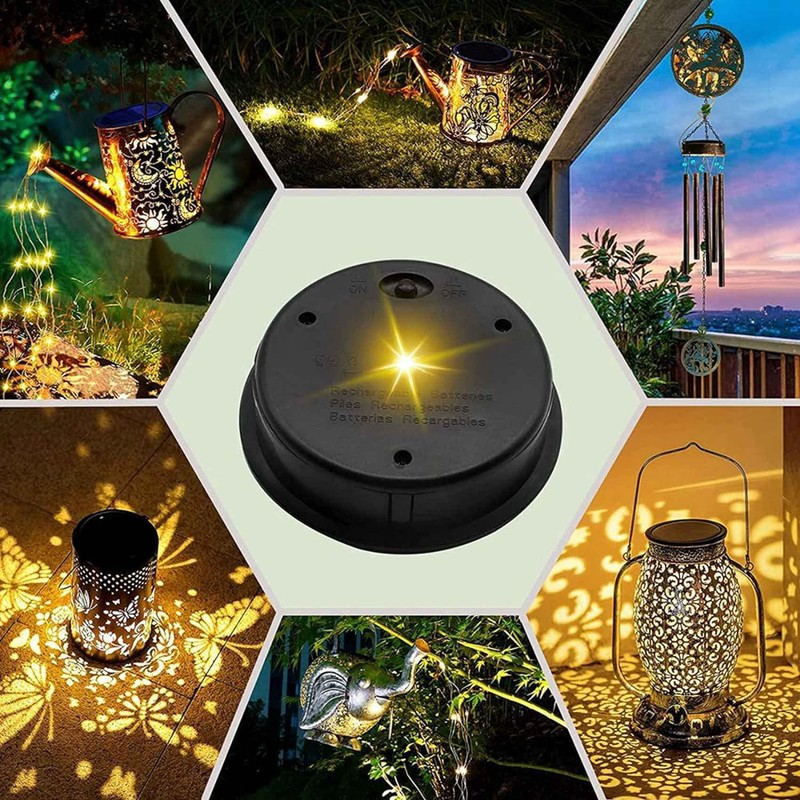 Fransande-10cm Pack of 2 Large Solar Light Replacement Top for