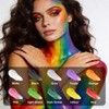 Orange Water Based Face Body Paint Stick, Waterproof Cream Light