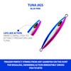 5.5" Tuna jigs,300g Saltwater Jigging Lures, 3 pcs Blue Pink