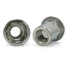 M6-1.0 Metric Half Hex Low Profile Head Rivet Nut -