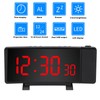 Projection Alarm Clock with 2 USB Ports LED Curved Display