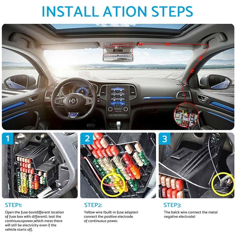 MAX COOL Car Hard Wire Kit for Smart Dash Cams