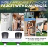 RV Shower Faucet, Dual-Handle Camper Shower Faucet with Acrylic Knobs,