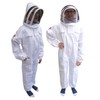 AGS Children's professional cotton beekeepers full body suit kids protective bee suit beekeeping protective suit child's clothes veil hood equipment (medium)