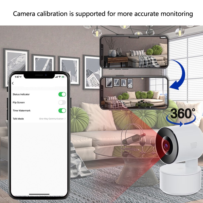 Smart Security Camera WiFi 1080P Night Vision Function Wireless Rotating