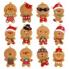 VEYLIN Christmas Gingerbread Ornaments,12 Pack Assorted Ginger Man Clay Figurine