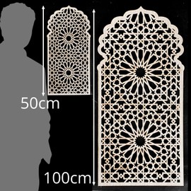 Decorative Panels Gate with Ornament 'Morocco' - Interior Decoration Oriental Style (50 x 25 cm)