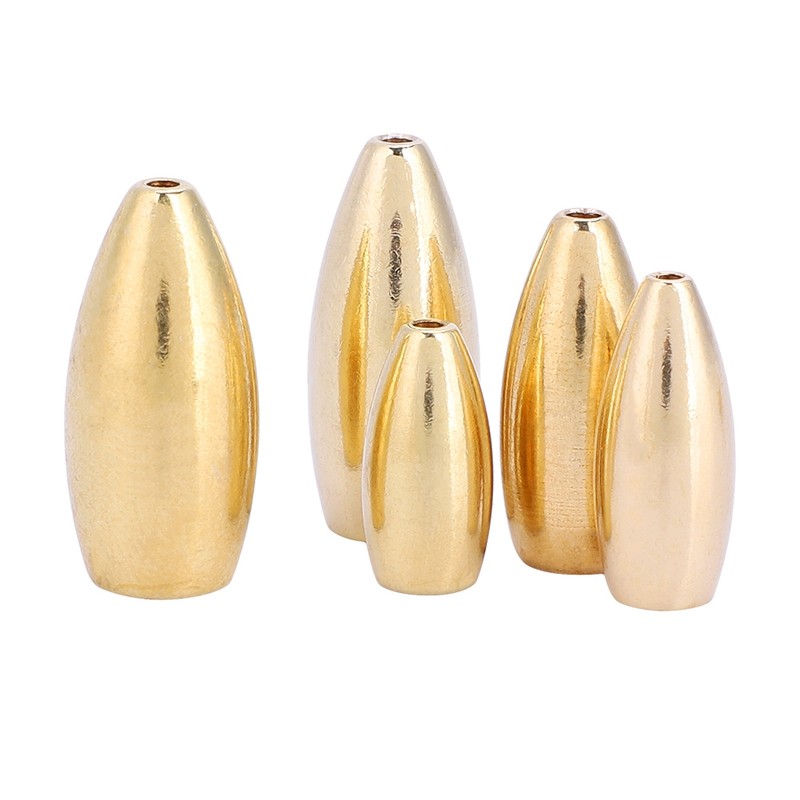 Durable Copper Fishing Brass Sinkers Lightweight Fisher Sinker Kit Set