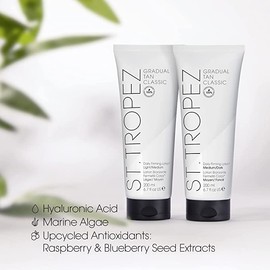 St.Tropez St.Tropez Gradual Tan Firming Lotion, Light/ Medium Shade, Sun Kissed Glow Self Tan Moisturiser, 5 Skincare Benefits, Vegan, Natural & Cruelty Free, 200 ml