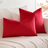 Artscope Luxury Velvet Cushion Covers Decorative Square Pillowcases Soft Solid