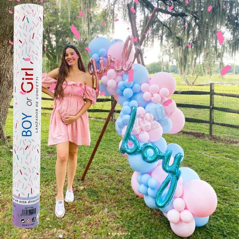 Satnam Bazuca De Confeti Chico 28cm. Revelación Género Azul O