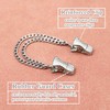AOAODIMP - Pinzas para cuello de cadena, clips de solapa,