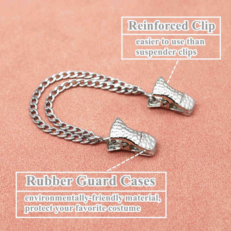 AOAODIMP - Pinzas para cuello de cadena, clips de solapa,