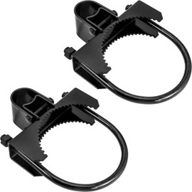 Black 6-5/8" x 1-5/8" or 1-7/8" Bulldog Hinge - Powder Coated - Pressed Steel - 2 Pack