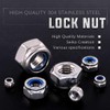 TA-VIGOR 100Pcs Nylon Hex Lock Nuts Assortment Kit, M4 M5