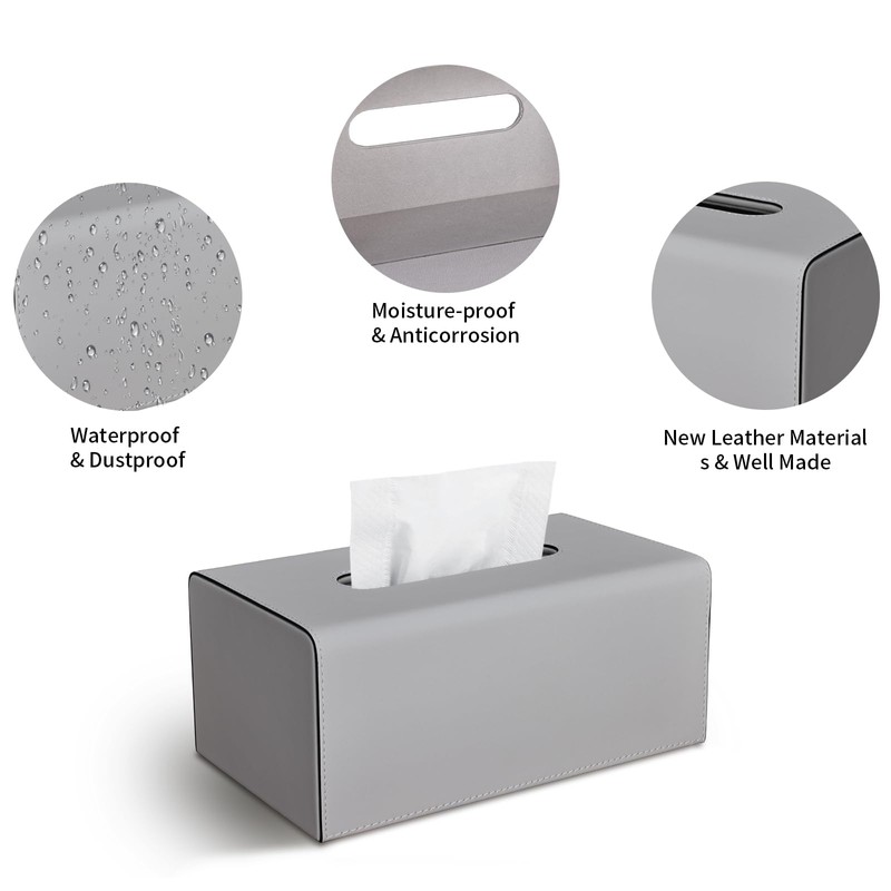 KINGFOM PU Leather Cosmetic Tissue Box Tissue Box Tissue Box