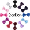 DonDon mens bow tie Polka Dots pre-tied handmade and adjustable