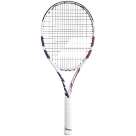 Babolat Boost Drive Strung Tennis Racquet, White (4" Grip)